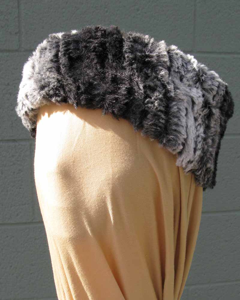 Faux Fur Headband/Neck Scarf in Smouldering Sequoia